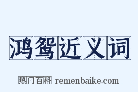 鸿鸳近义词是什么意思的图片